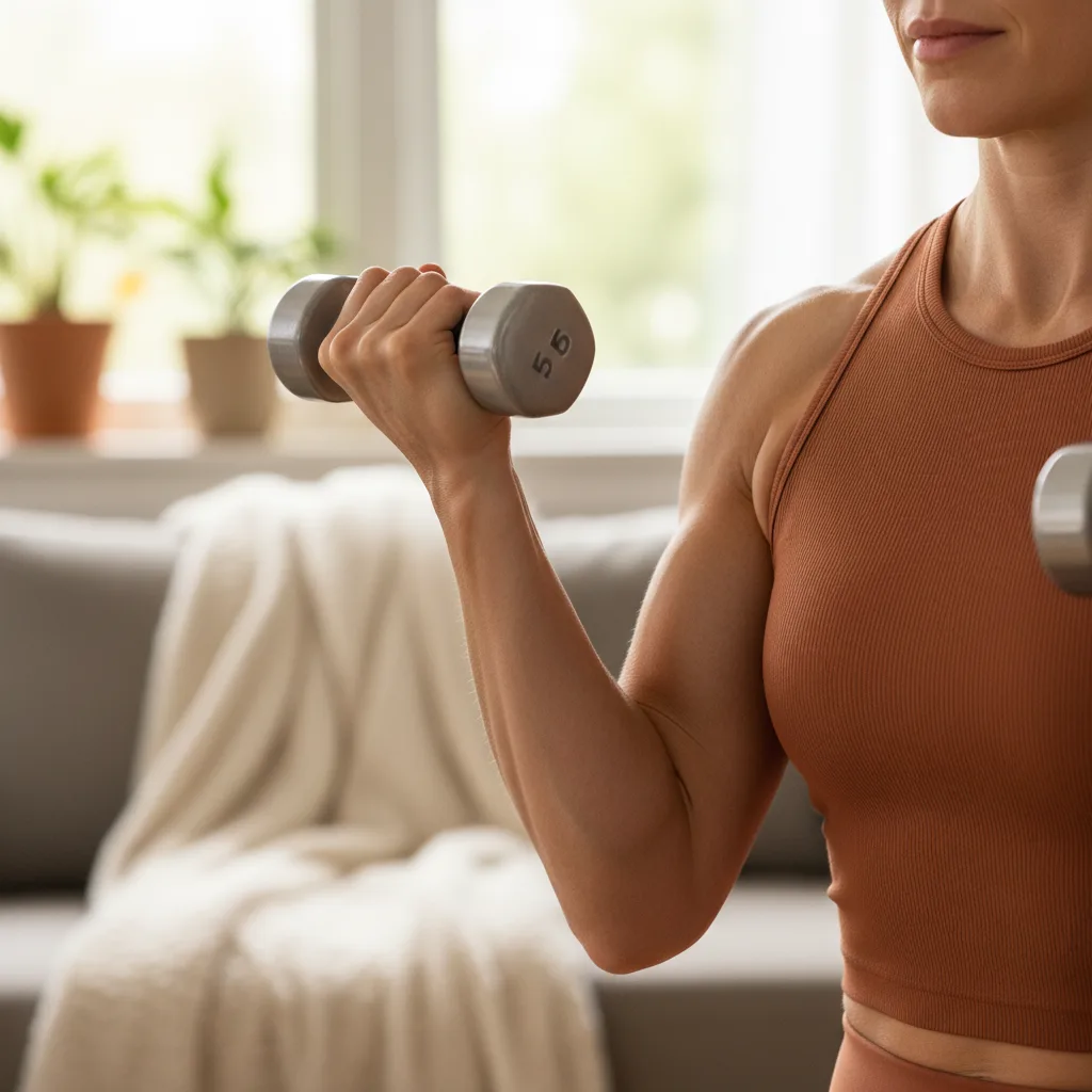 EmberForm workout program on screen